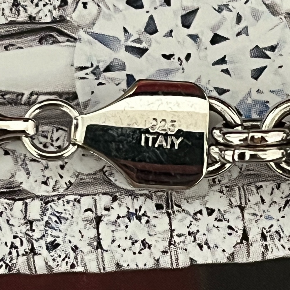 Solid 925 Italy Solid Sterling Silver Link Chain … - image 4